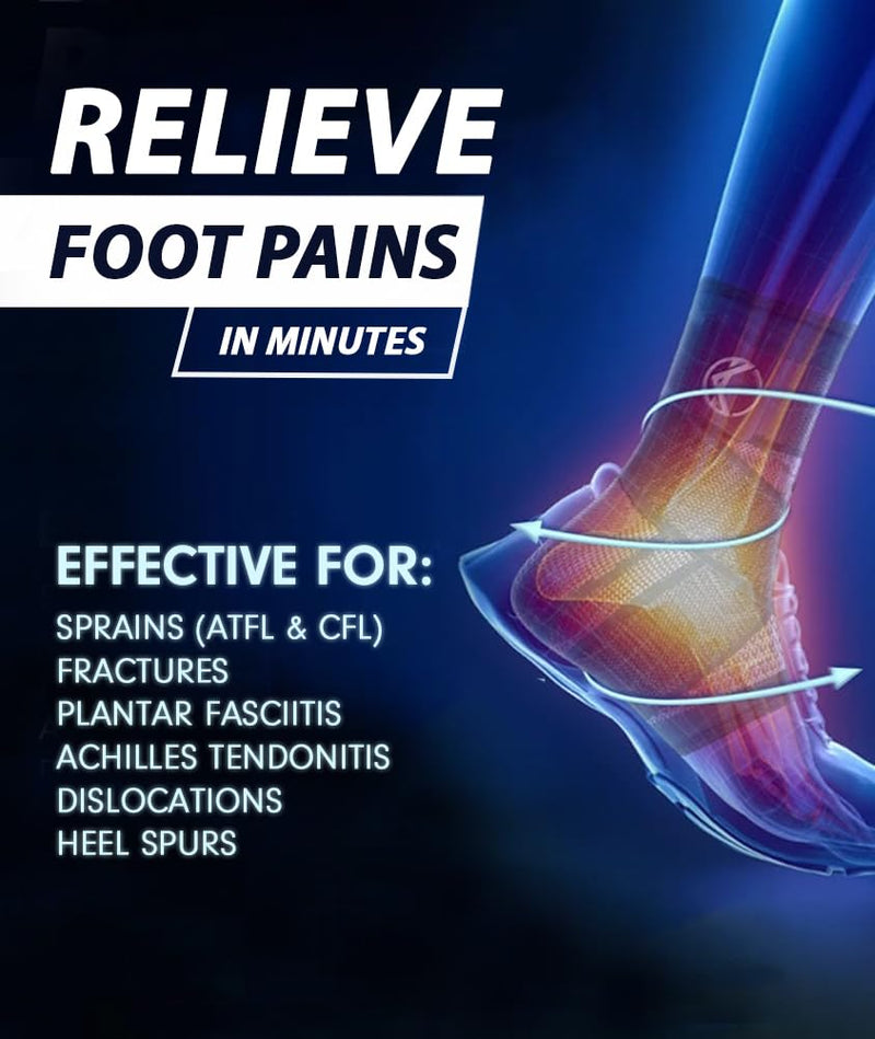 [Australia] - Plantar Fasciitis Sleeve - Plantar Fasciitis Relief, Plantar Fasciitis Socks, Ankle Compression Sleeve, Ankle Support for Women, Plantar Fasciitis Brace, Ankle Sleeve, Ankle Support Men Large Black 1 