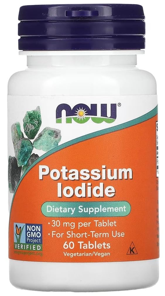 NOWFoods Now Foods – Potassium Iodide 30mg | Thyroid Health Support – 60 Tablets
