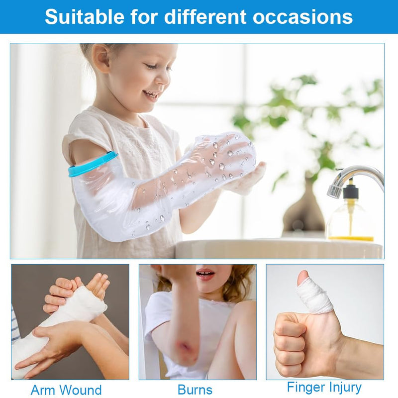 [Australia] - Waterproof plaster protection arm children, arm cast protection to keep wounds dry, arm protector cover, bandage protection arm shower protection for bathing shower, for broken arms, wrists, hands 