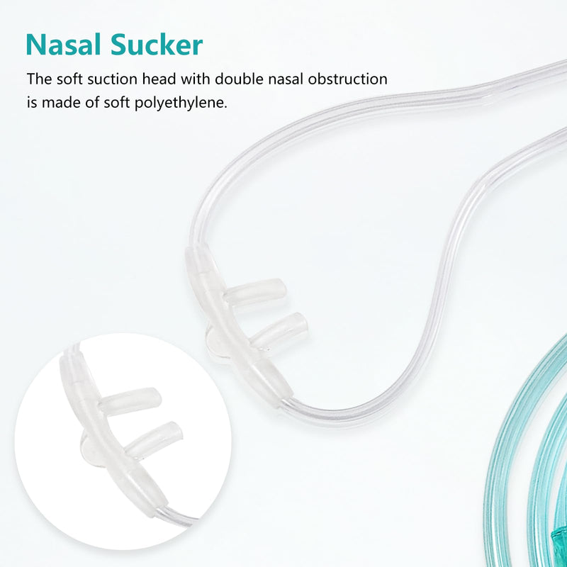 [Australia] - 5 Pack Soft Oxygen Nasal Cannula for Adult, 8.2 feet Standard Nasal Cannula Tubing for Oxygen Concentrator, Oxygen Tubing for Kink Resistant, Lightweight Adult Size 5 pack 