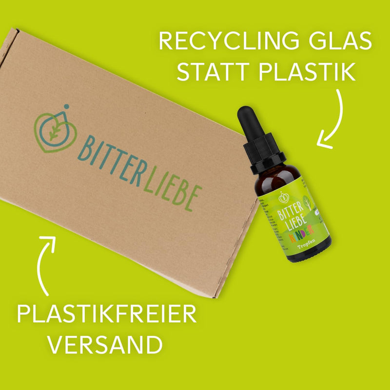 [Australia] - BitterLiebe® bitter substances drops for children 30ml with practical pipette cap I bitter drops from The Lions' Den I Hildegard von Bingen, bitter herbs 1 