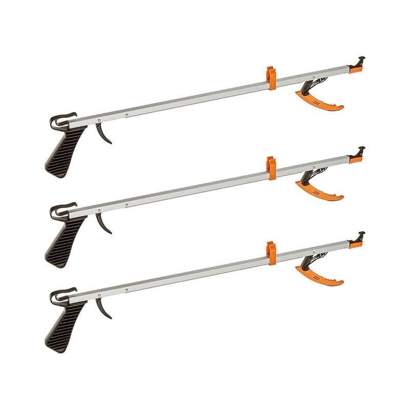 [Australia] - Cubii Health Reacher, Compact 15" Ergonomic Reaching Aid with Magnet, Portable 4.9 oz. Magnetic Grabber Tool & Reaching Claw, Aluminum Trash Pickup, Lightbulb Remover, & Garden Nabber, Pack of 3 