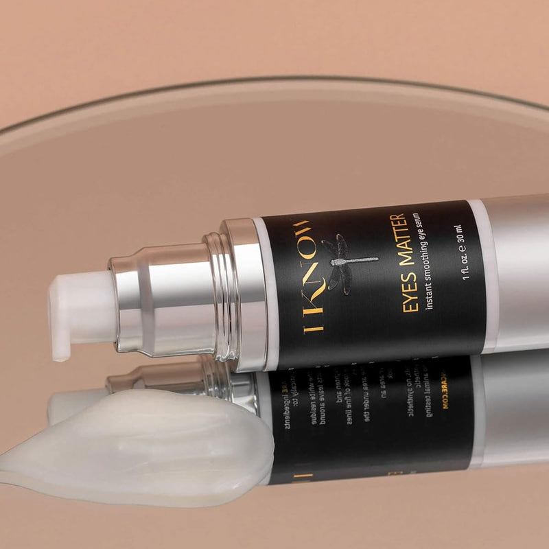 IKNOW EYES MATTER Instant Smoothing Eye Serum, Rapid Wrinkle Reducer, Rejuvenating, Brightening Treatment for Fine Lines, Puffiness & Dark Circles, (1oz)