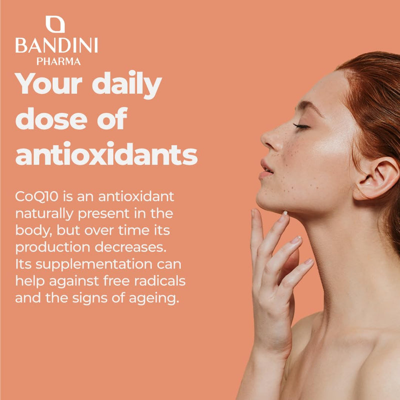Bandini® CoQ10 200mg | 60 Vegan Capsules of High-Strength Co Enzyme Q10 (2-Month Supply) | Naturally Fermented & Lab Tested Ubiquinone Q 10 | High Absorption Coenzyme Coq 10 Supplement 100% Pure 60 count (Pack of 1)