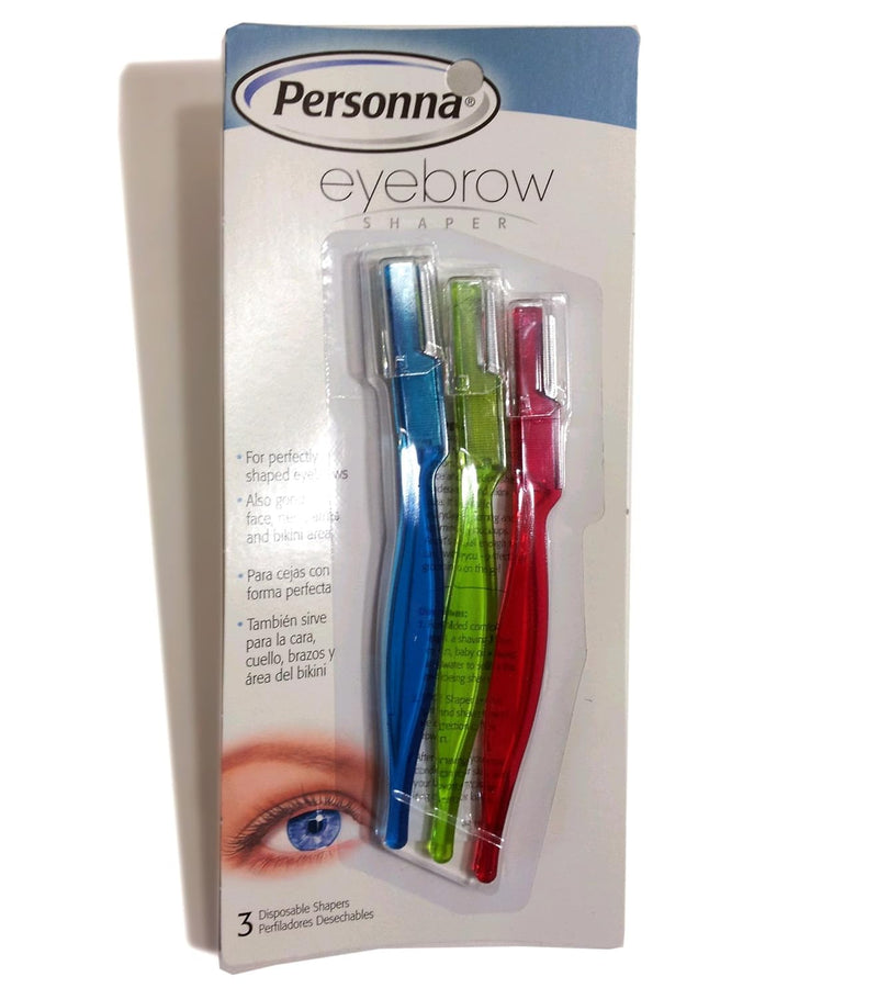 Personna Eyebrow Shaper for Men and Women - 6 Package Value Bundle (18 Total)