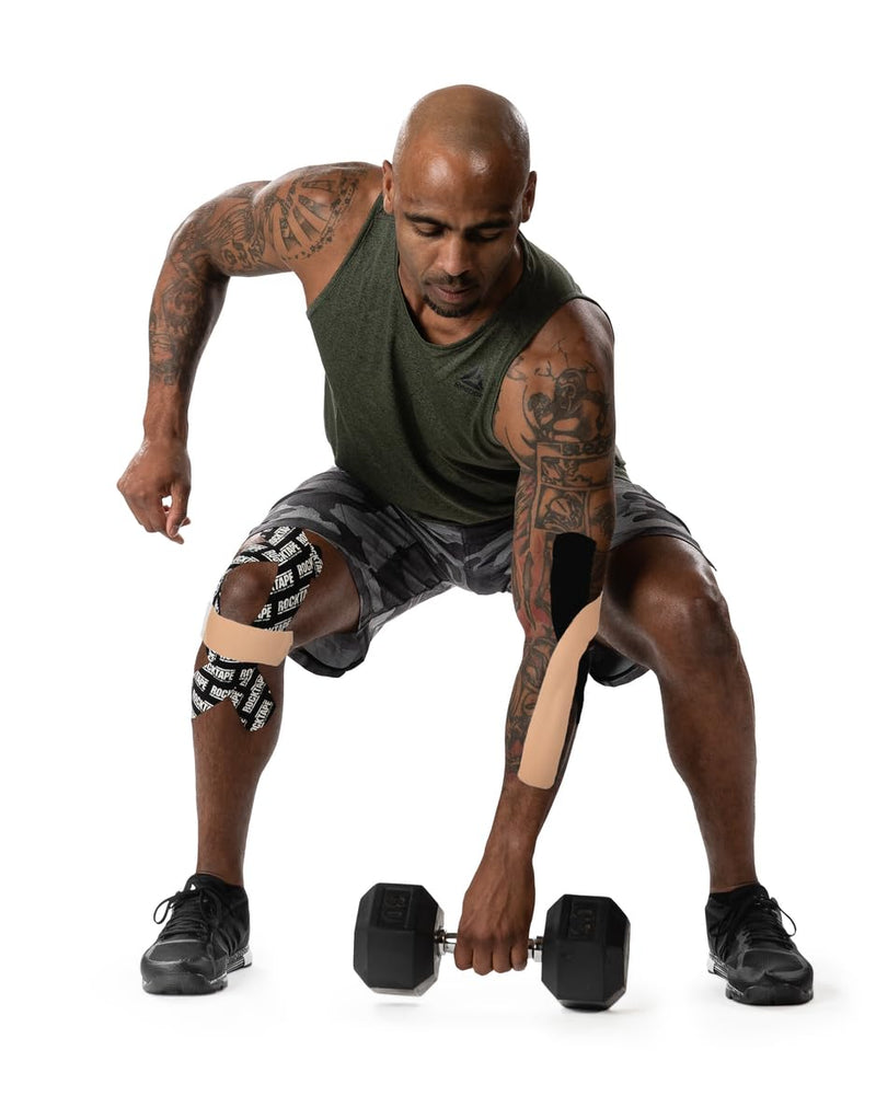 RockTape RX Sensitive-Skin 2-Inch Kinesiology Tape Black