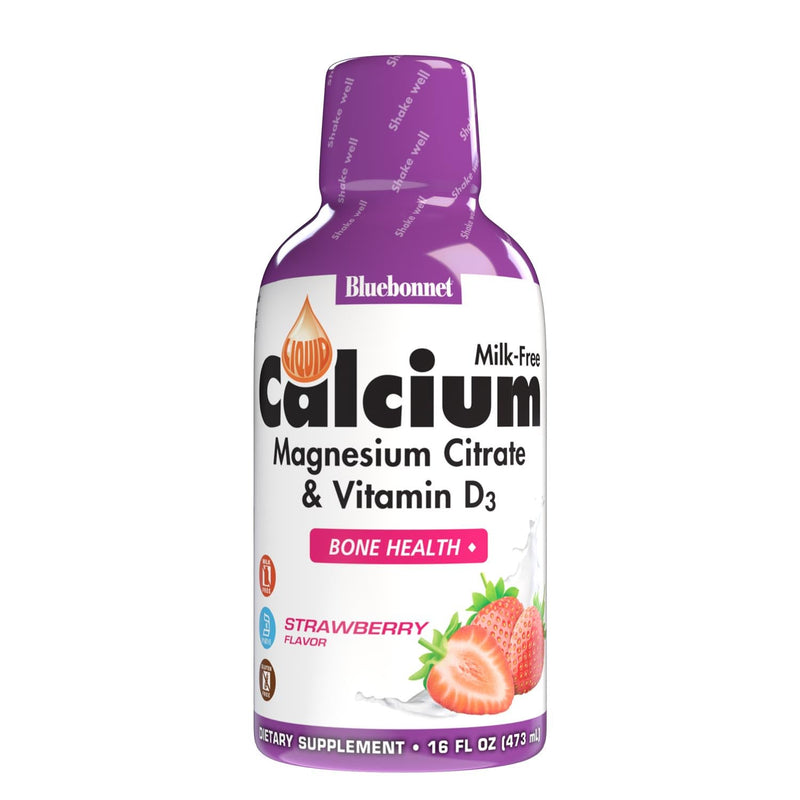 BlueBonnet Nutrition Liquid Calcium Magnesium Citrate & Vitamin D3 Daily | Third-party tested for purity and potency; manufactured in the USA