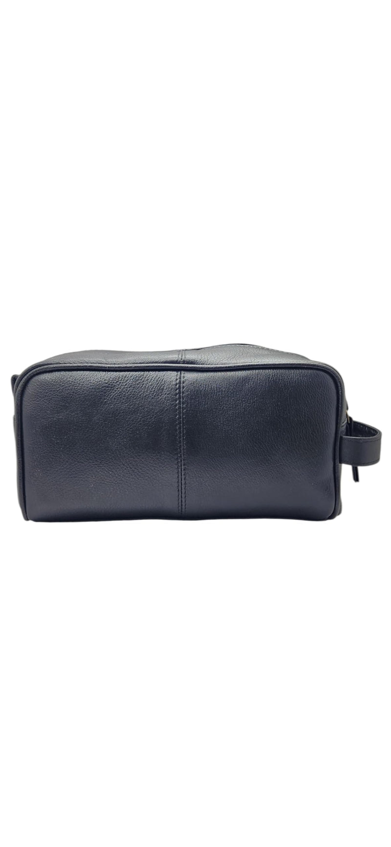 Black Genuine Buffalo Leather Toiletry Bag for Men & Women – Vintage Dopp Kit Wash Bag Travel Organiser – Handmade Leather Shaving Kit Bag with Handle – Luxury Gift