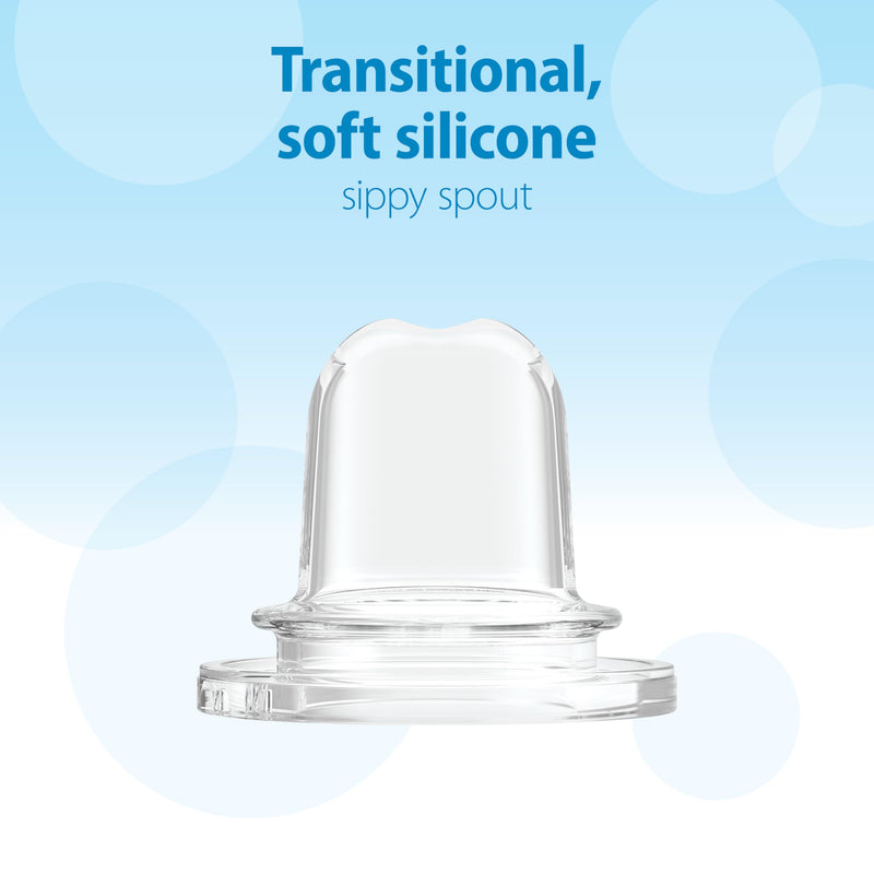 [Australia] - Dr. Brown's Options Plus Baby Bottles, 8 Ounce, 6 Count Plus 2 Bonus Level 2 Nipples and Sippy Spouts Clear 12 Piece Set 