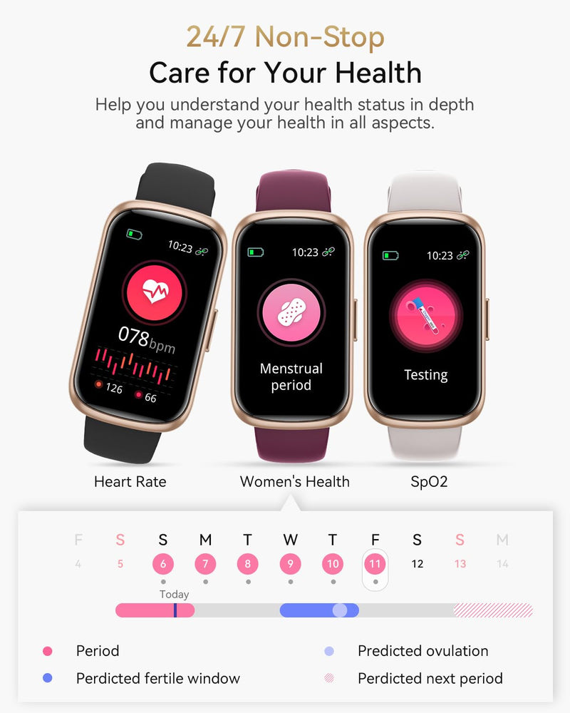 [Australia] - Fitness Tracker Watch, Smart Watches for Women with Heart Rate/Blood Oxygen/Sleep Monitor, 20+ Sports Modes Fitness Watches for Women/Men, Activity & Step Tracker Smart Watch for Android/iOS Phones Gold-Burgundy 