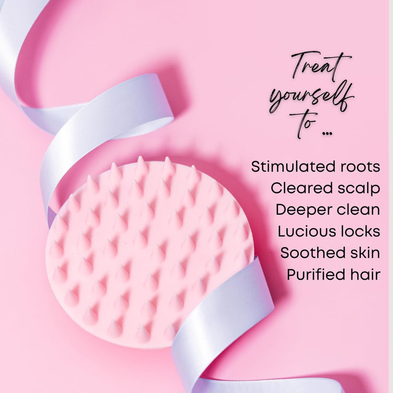 Scalp Exfoliator - Spa Accessory for Hair Washing, Scalp Stimulation and Promotion of Hair Growth - Essential Beauty Tool for Teen Girls Dove Grey