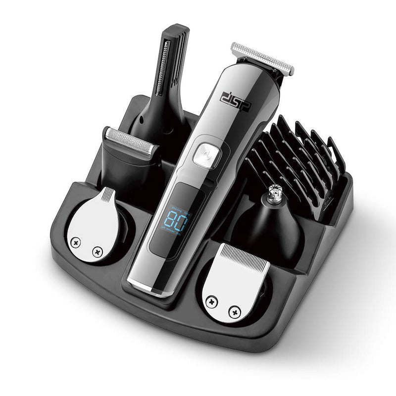 [Australia] - DSP® Facial Hair Trimmer for Men Electric Clippers and Grooming Sets for Pubic Hair Beard Nose Trimmer Kits USB Rechargeable IPX7 Waterproof 90350-1 