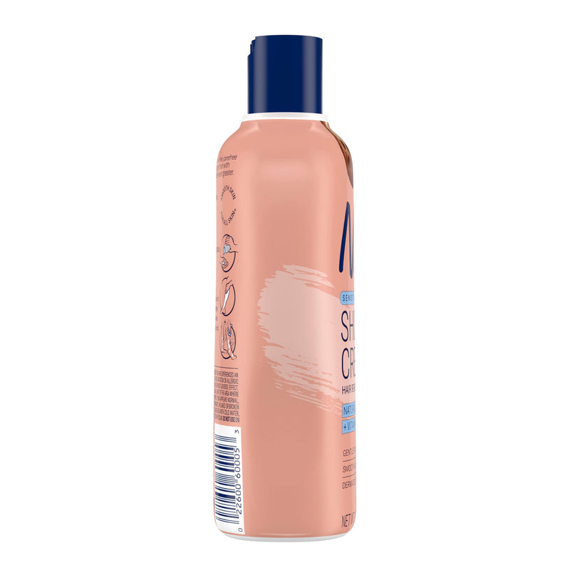 [Australia] - Nair Sensitive Formula Shower Cream Hair Remover with Coconut Oil and Vitamin E, 12.6oz 