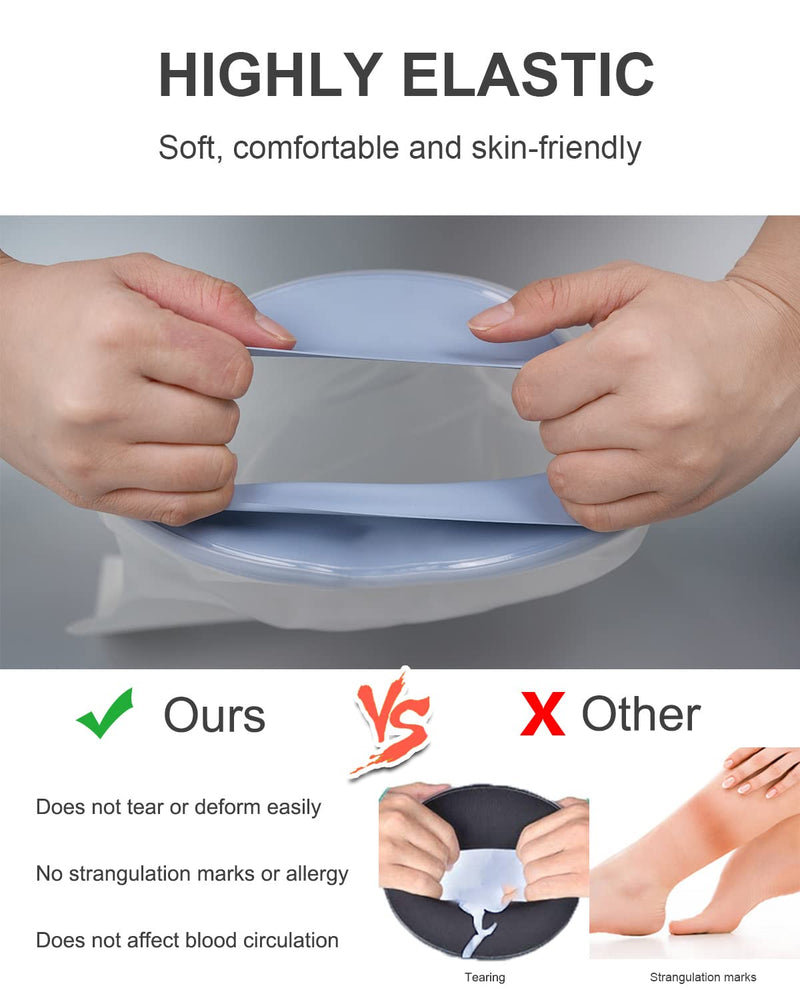 [Australia] - CureSquad Shower Protector Foot, Waterproof Foot Cover for Shower, Soft Comfortable Cast Cover for Foot, Ankle Cast Covers for Shower Adult, Reusable Cast Protector, Wound Care Accessories 