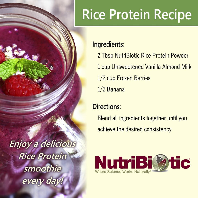[Australia] - NutriBiotic ‚Äì Mixed Berry Rice Protein, 1 Lb 5 Oz (600g) | Low Carb, Keto-Friendly, Vegan, Raw Protein Powder | Grown & Processed Without Chemicals, GMOs or Gluten | Easy to Digest & Nutrient-Rich 