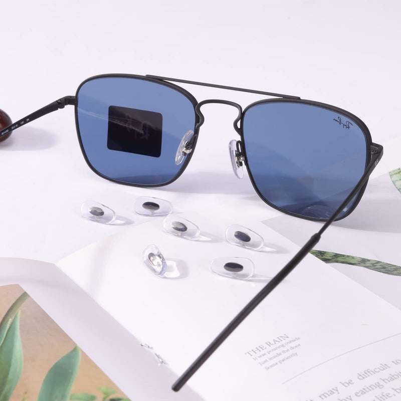 [Australia] - 5 Pairs Replacement Nose Pads for RayBan RB3549, RB4071, RB6336, RB7140, RB8415 and More Eyeglasses, Sunglasses Models (Silver) Silver 