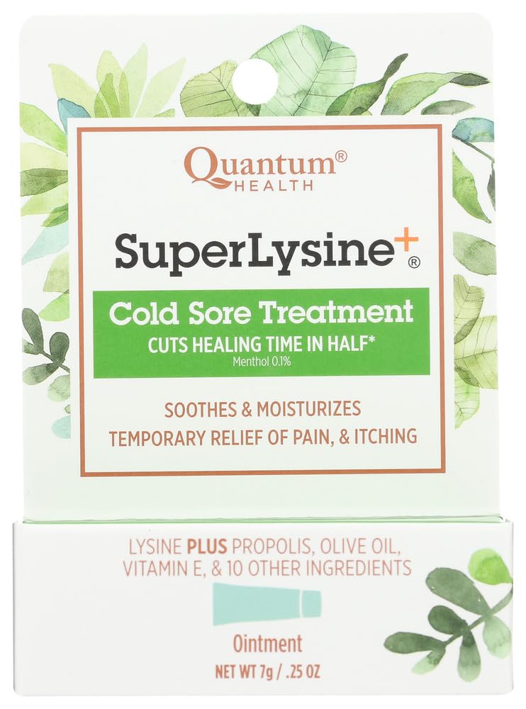 Quantum Super Lysine Plus Cold Sore Treatment Cream - 0.25 Oz 0.25 Ounce (Pack of 1)