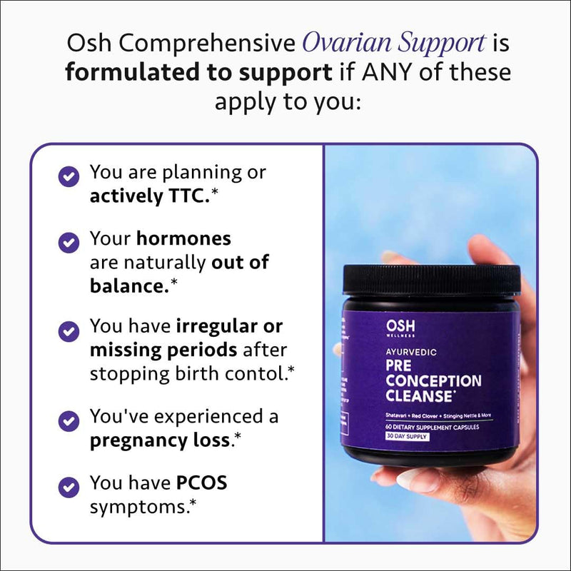 [Australia] - Ayurvedic Preconception Cleanse | Ovarian & Uterus Cleanse for Hormonal Balance | Birth Control Cleanse | PCOS Supplements | Cycle Regularity | with Stinging Nettle, Red Clover | 30 Day Supply Pre Conception Cleanse 120 Count (Pack of 1) 
