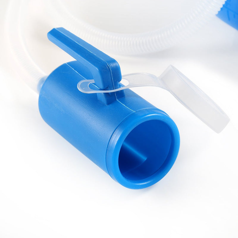 ONEDONE Urinals for Men - Portable Urinal for Men Spill Proof Nighttime Men's Urinal Bottle Male Pee Bottle Urine Bottle 68 OZ for Hospital Home Camping Car Travel 45" Long Hose with Lid (Blue) Blue