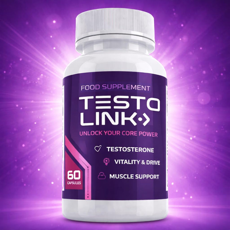 TESTO Link Food Supplement for Men – Zinc with Fenugreek, Maca Root, Ginger, Korean Panax Ginseng & Tribulus – 1 Month Supply