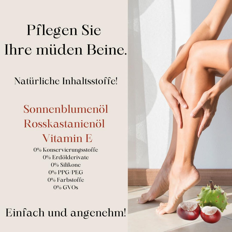 [Australia] - Green idea | HORSE CHESTNUT OIL for varicose veins, hemorrhoids, severe leg syndrome | Vein protective effect | with horse chestnut seed and flower extract - hemorrhoid oil 100 ml 