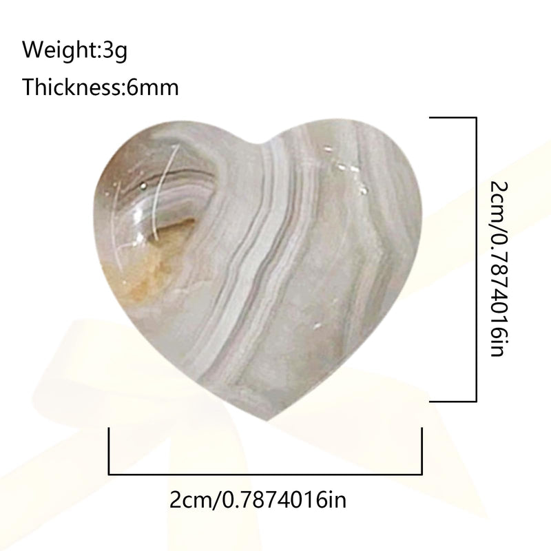 [Australia] - DALAETUS Pack of 24 Heart Stones, Healing Crystal Gemstones for Lovers, Love Heart Natural Colorful Crystals Stones for Meditation, Chakra, Reiki, Energy Balancing, Balancing, Valentine's Day 24 Hearts 