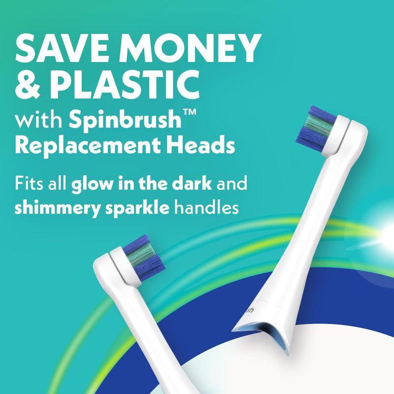 [Australia] - Spinbrush Kids Electric Toothbrush, Glow in The Dark, Battery-Powered 