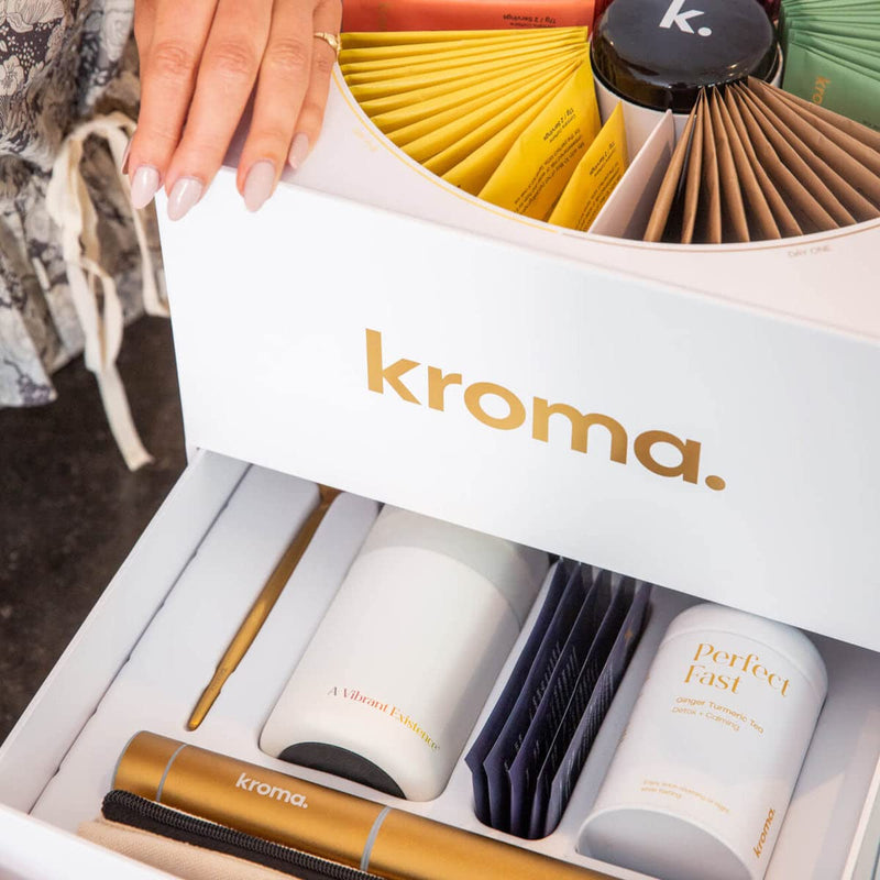 [Australia] - KROMA. Ceremonial Grade Matcha Powder, Gluten Free Green Tea Collagen Powder with Mushrooms, Ginger, Turmeric, L Theanine, Maca, Matcha Latte Powder with Natural Caffeine for Energy Support Matcha Latte Jar 