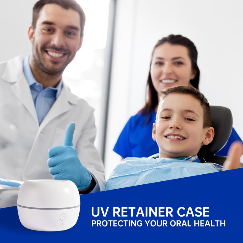 Denture Bath Storage Case, Dental Retainer Container