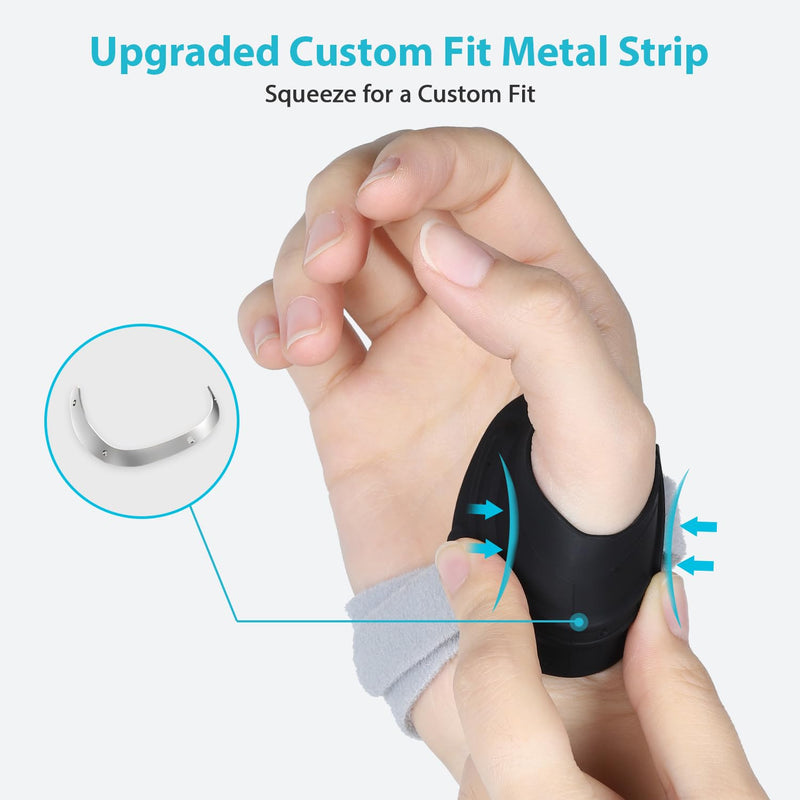 KD Thumb Brace Elite: CMC Thumb Support for Osteoarthritis and Arthritis Pain Relief - Fits Snugly Thumb Brace for Women Men (Medium, Right Hand) Medium