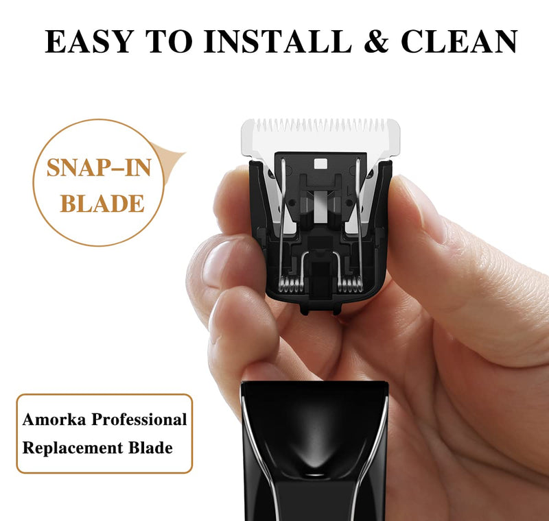 [Australia] - 2 Pack Replacement Blade for Manscaped The Lawn Mower Electric Groin Hair Trimmer Blade, Hygienic Snap-In Replacement Blades Compatible with Manscaped Lawn Mower 4.0 3.0 2.0 Replaceable Blade, Black 