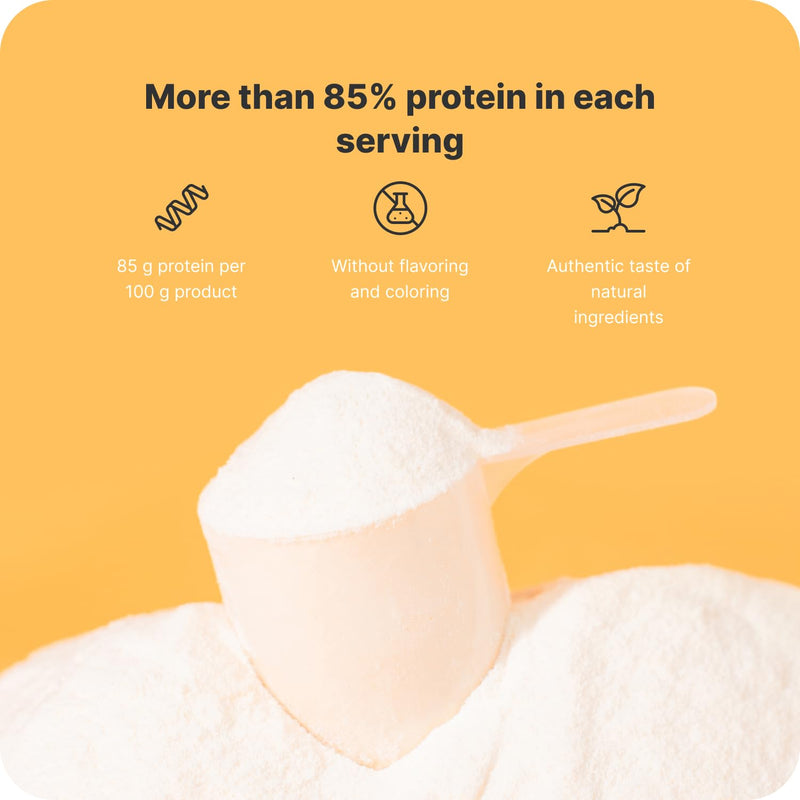 Vilgain Clear Whey Isolate Peach Fuzz 500g Refreshing Protein Lemonade with 84% Protein | Naturally Sweetened with Stevia