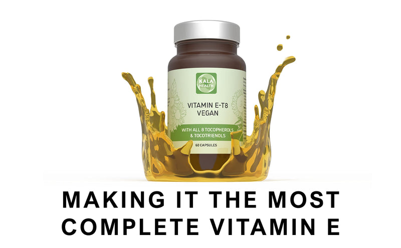 Unique Vegan Formula with All 8 Tocopherols and Tocotrienols Vitamin E – Contains no PAH’s, Heavy Metals, Contaminants or Preservatives - Certified Sustainable - Hair, Scars and Skin (60) 60
