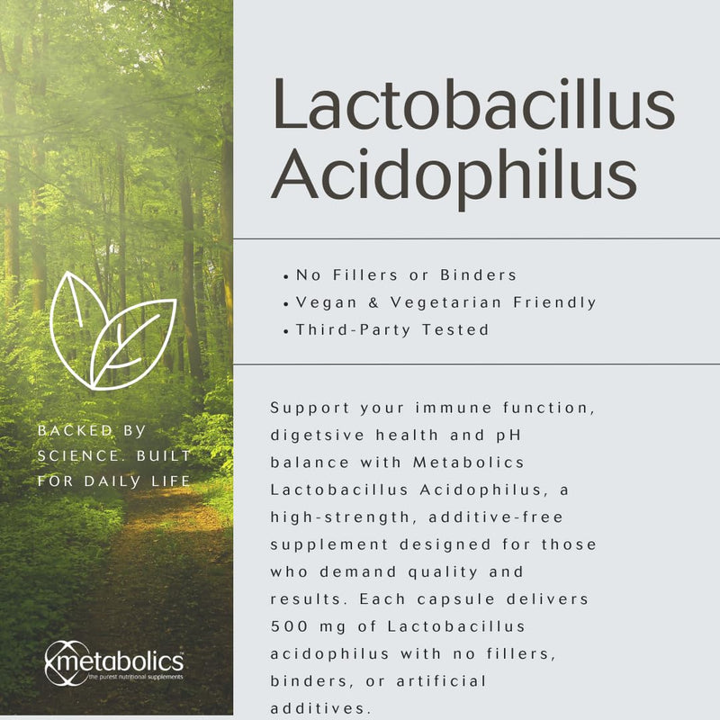 Lactobacillus Acidophilus, Lactobacillus - Pot of 90 Capsules Containing 500mg