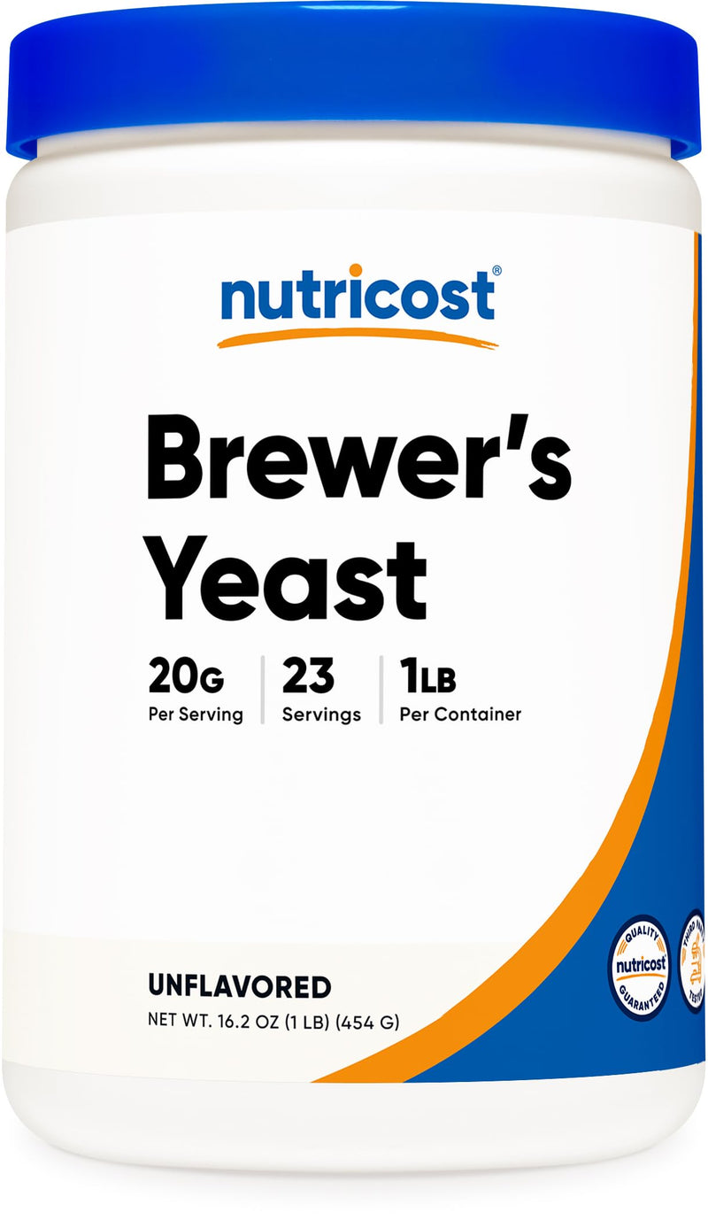 [Australia] - Nutricost Brewers Yeast Powder 1LB (16oz) - Non-GMO, Vegetarian Friendly 