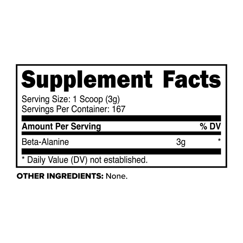 [Australia] - Primaforce Beta Alanine Powder 500 Grams (1.1lbs) Unflavored - Pre Workout and Post Workout Supplement 500 Gram (Pack of 1) 
