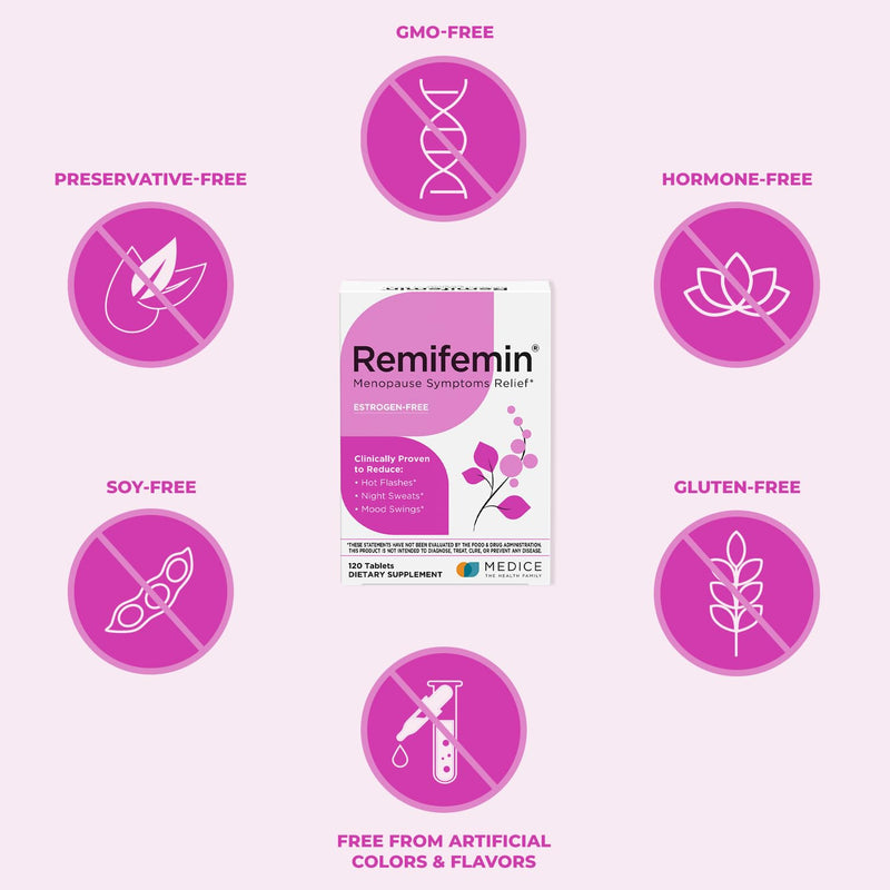 [Australia] - Menopause Symptoms Relief - Clinically Proven Ingredients - Menopause Supplements - Black Cohosh - Estrogen-Free - Made in Germany - 120 Tablets Unflavoured 