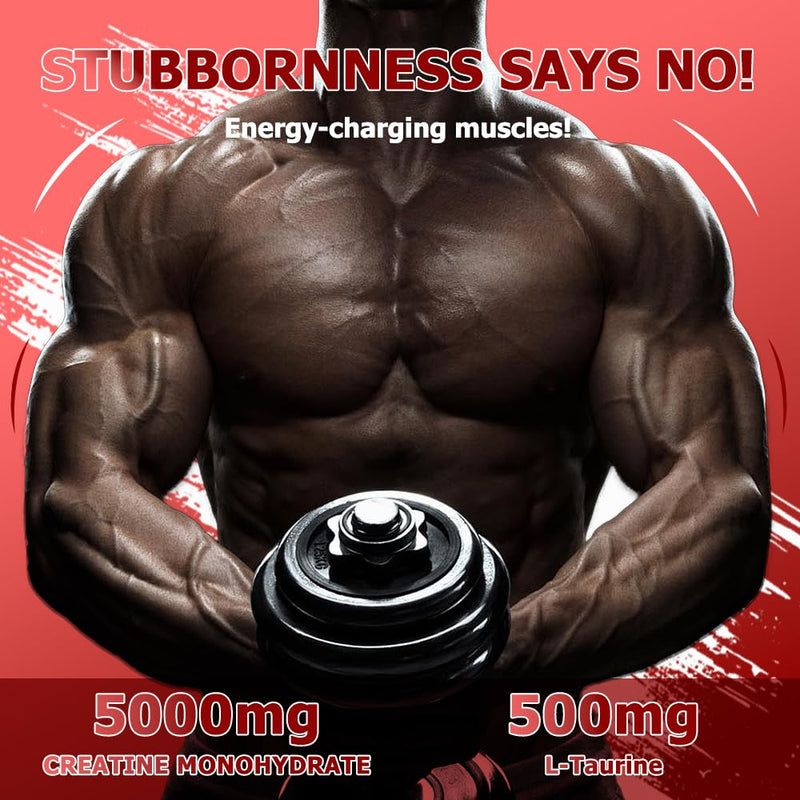 Creatine Monohydrate 5000mg Gummies - Sugar Free Muscle Support Supplement with Electrolytes & Vitamin D3 | Strawberry Flavour Chewable Creatine for Athletes & Fitness Flavor:strawberry 90 count (Pack of 1)