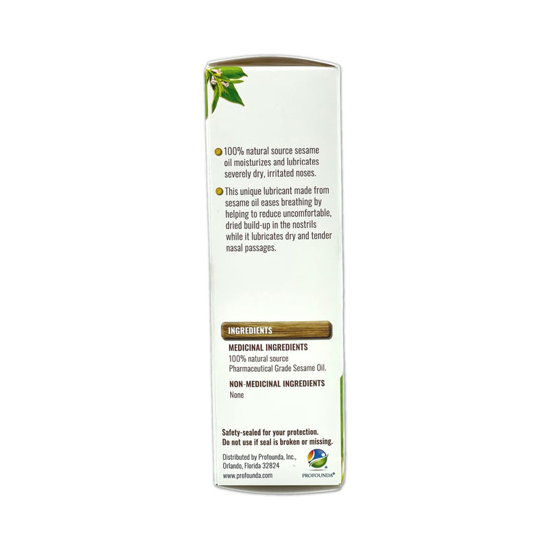 [Australia] - Sesame Oil Nasal Spray N Natural Nasal moisturizer Made from 100% Natural Source Sesame Oil moisturizes and Lubricates severely Dry Nasal Passages | 0.75 fl 
