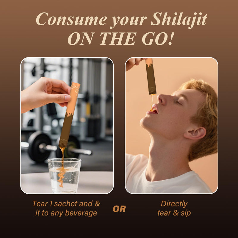 Shilajit Honey Sticks for Men | 100% Pure Himalayan Shilajit Resin with Fulvic Acid | 85+ Trace Minerals for Energy and Immunity Boosting | 30 Sticks (Honey Sticks)