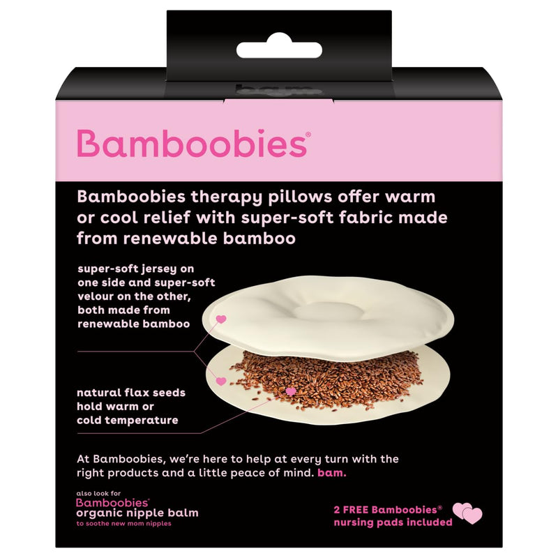 [Australia] - Bamboobies Women’s Soothing Nursing Pillows, Natural, Heating Pad or Cold Compress for Breastfeeding, Made in the USA 