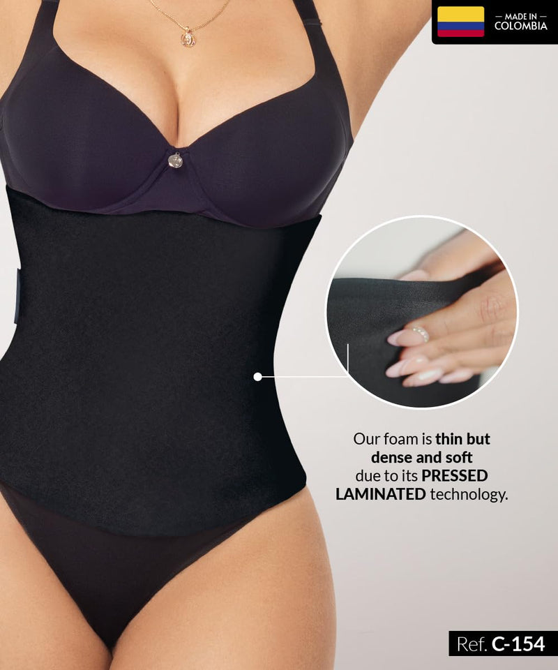 Forma Tu Cuerpo Lipo Foams Post Surgery Post-Operative Liposuction Recovery Compression 360 Tummy Tuck Foam (Black + Short 360 Lipo Foam, X-Small) Black + Short 360 Lipo Foam