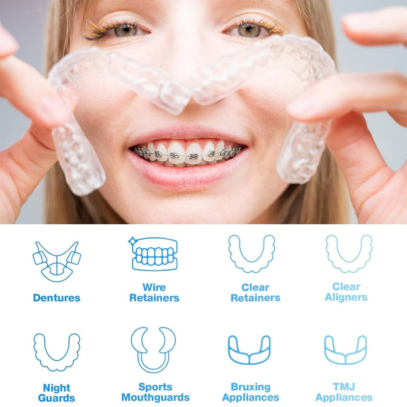 [Australia] - Retainer cleaning tablets 30 tablets Retainer fresh braces cleaning tablets retainer cleaner tablet mouth guard dentures dentures 