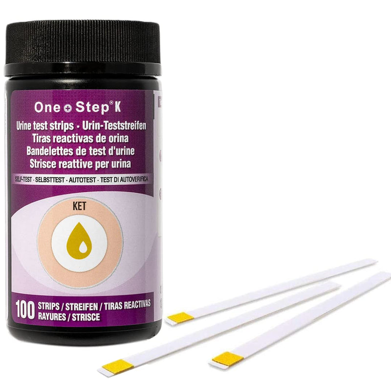 [Australia] - K Ketone Urine Test Strips, 100 x Keto Strips, Test for Ketosis on Ketogenic & Low-Carb Diets, Home Urinalysis Keto Test, Ketosis Checker for Ketone Measuring, Keto Diet Essentials 