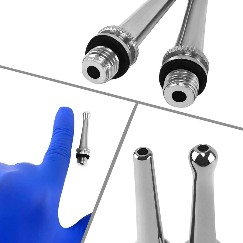 [Australia] - Ear Wax Removal Syringe – Durable Brass with Chrome Plating, Tri-Stream Tip, Easy & Safe Ear Wax Irrigation, Latex-Free, 8 Oz 8 Oz - CP 