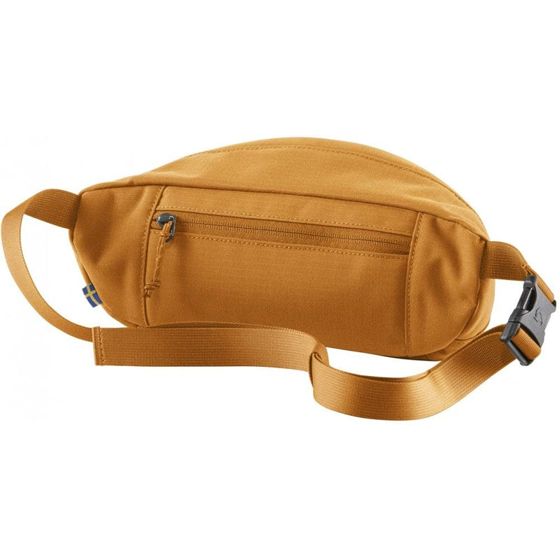 Fjällräven Ulvo Hip Pack Medium - Waterproof Bergshell Fabric, Durable Storage, Adjustable Belt- Hiking, Travel One Size Red Gold