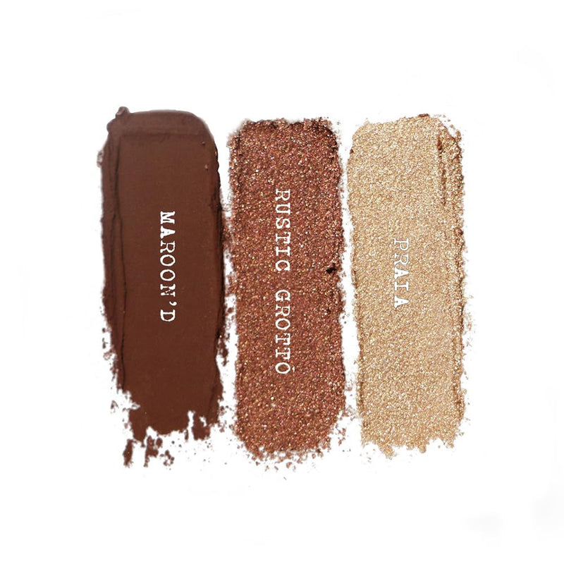 [Australia] - Nudestix Mini Nude Metallic Berry Eye Kit – 3-Piece Cream Eyeshadow & Eyeliner Pencil Set for Long-Wear Color | Rich Berry Tones with Metallic Finish 