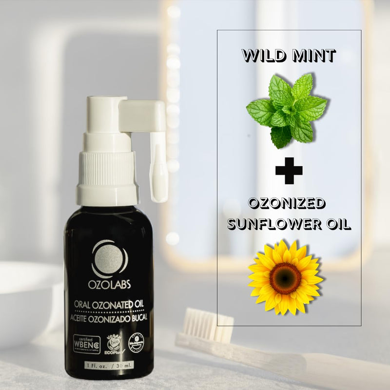 [Australia] - OZOLABS Oral Ozonated Formula | 100% Organic Ozonized Oil for Teeth & Gums | Dental Ozone Therapy Mouth Solution | 30 ml 