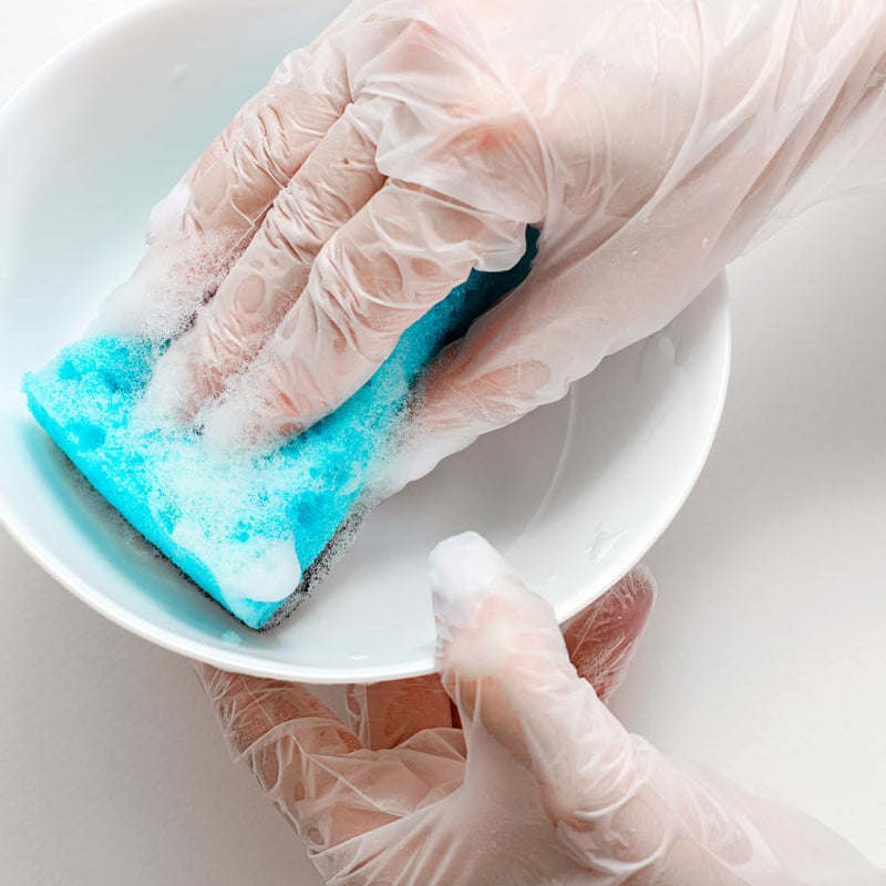 [Australia] - ForPro Disposable Vinyl Gloves, Clear, Industrial Grade, Powder-Free, Latex-Free, Non-Sterile, Food Safe, 2.75 Mil. Palm, 3.9 Mil. Fingers, Medium, 100-Count 