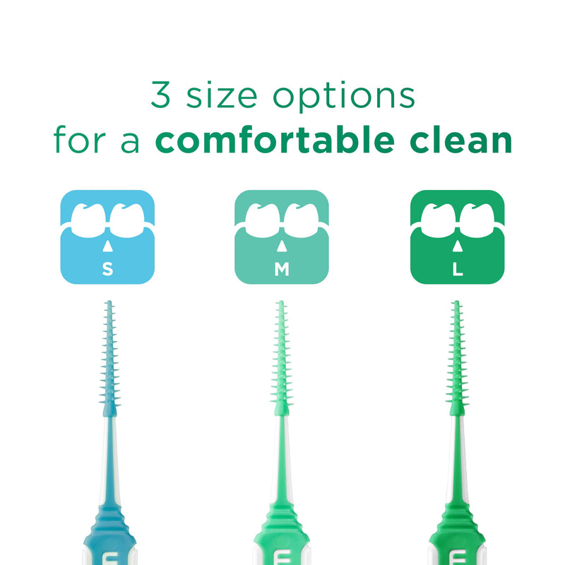 [Australia] - GUM Soft-Picks Comfort Flex Mint Interdental Cleaner | Refreshing mint flavor | Teeth cleaning and plaque removal | Size S | 3 x 40 pieces S - [3x40] 